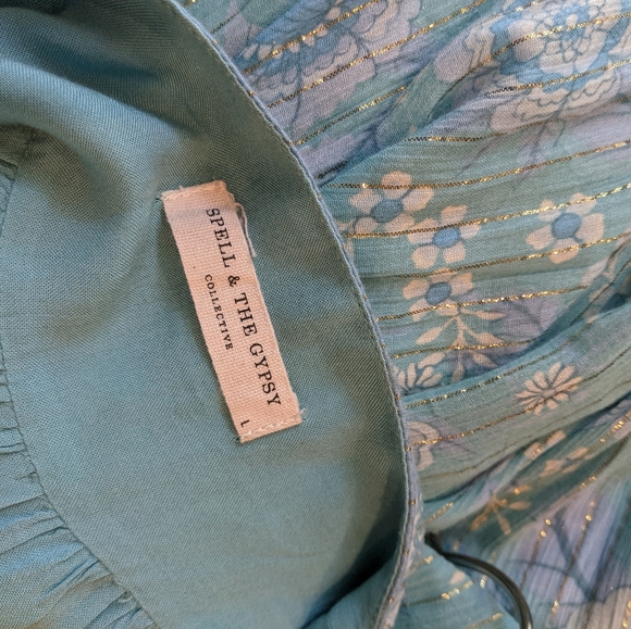 Spell Mystic Strappy Dress (Revolve blue) - Picture 6 of 8